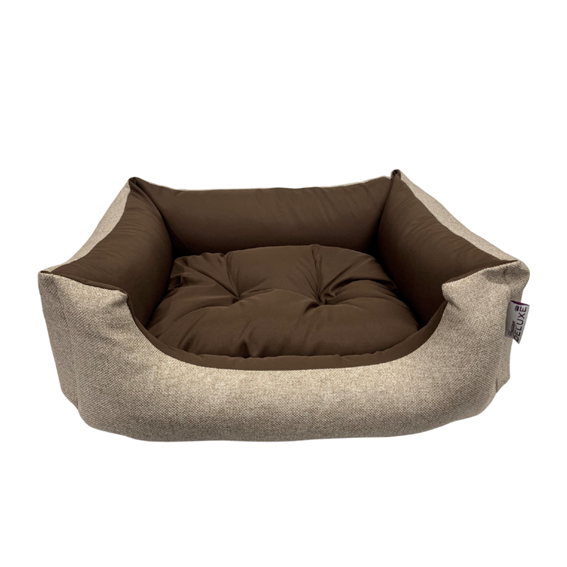 Dressage Deluxe Premium Dog Bed Small - Cream Tweed-1